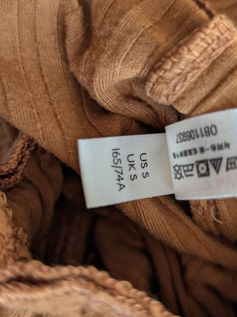 Free People Ribbed Wide-Leg Pants in Rust - Picture 7 of 7